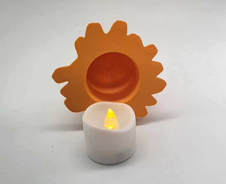 Ốp che đèn LED tea light Bí Ngô Jack-o-Lantern Chảy Melty - Image 2