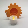 Ốp che đèn LED tea light Bí Ngô Jack-o-Lantern Chảy Melty - Thumbnail 2