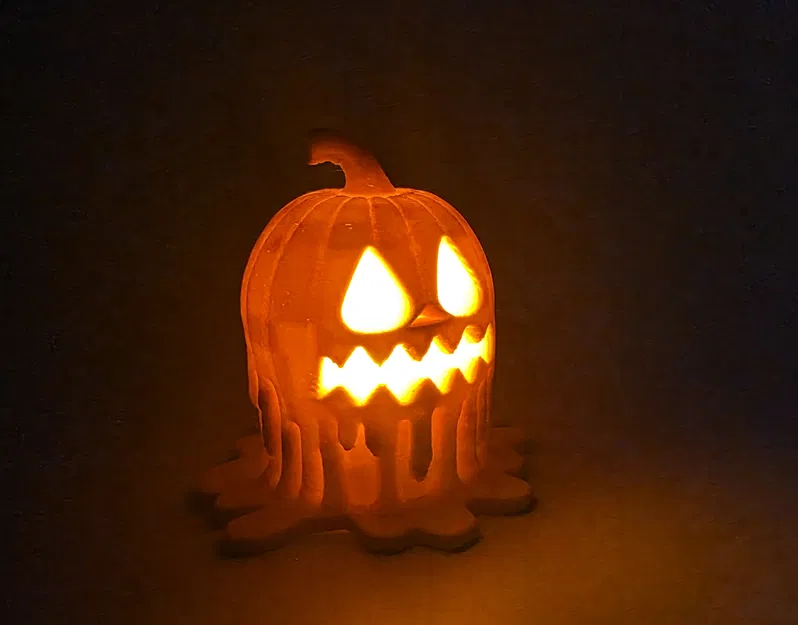 Ốp che đèn LED tea light Bí Ngô Jack-o-Lantern Chảy Melty - Image 3