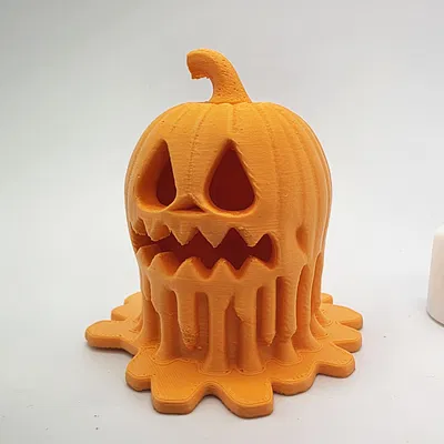 Ốp che đèn LED tea light Bí Ngô Jack-o-Lantern Chảy Melty