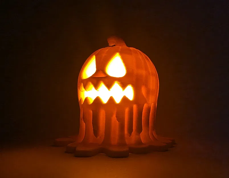Ốp che đèn LED tea light Bí Ngô Jack-o-Lantern Chảy Melty - Image 5