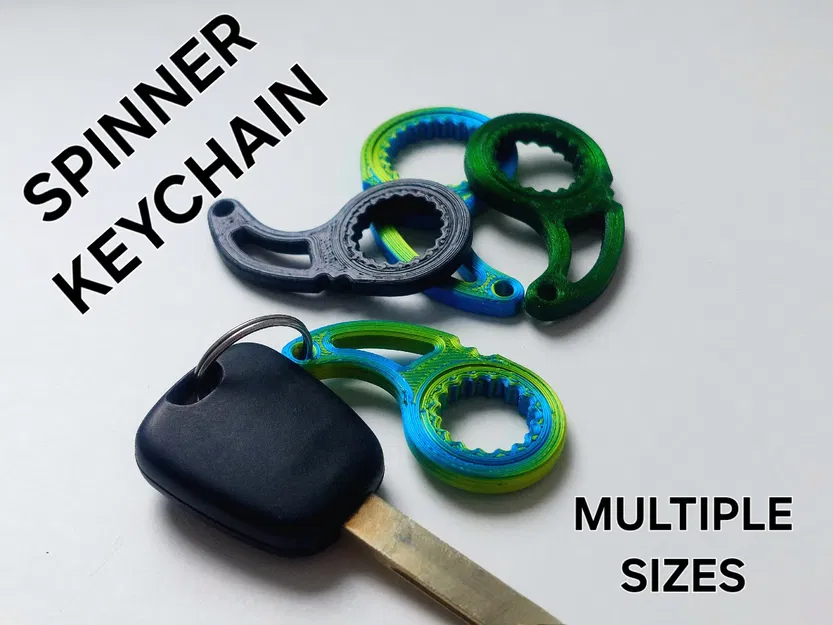 Móc khóa Fidget Spinner - Parametric - Print in Place - Image 1