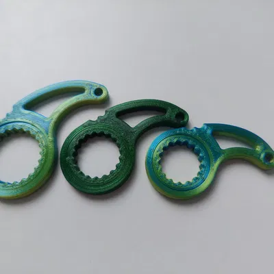 Móc khóa Fidget Spinner - Parametric - Print in Place