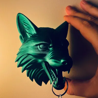 Móc treo chìa khóa hình cáo gắn tường (Fox key chain wall mounted organizer)