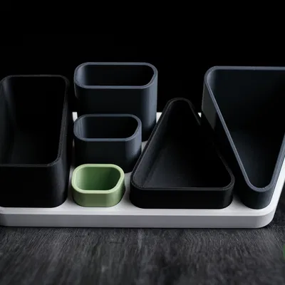 prism • desk organiser (Bộ sắp xếp bàn làm việc module tối giản)