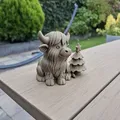 Highland Holiday Magic – Bé bò Highland bên cây thông Noel - Thumbnail 3