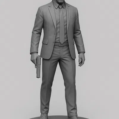 Mô hình 3D John Wick