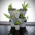 Chậu Trồng Cây Dạng Đứng Xếp Tầng (Vertical Stackable Planter) - Thumbnail 4