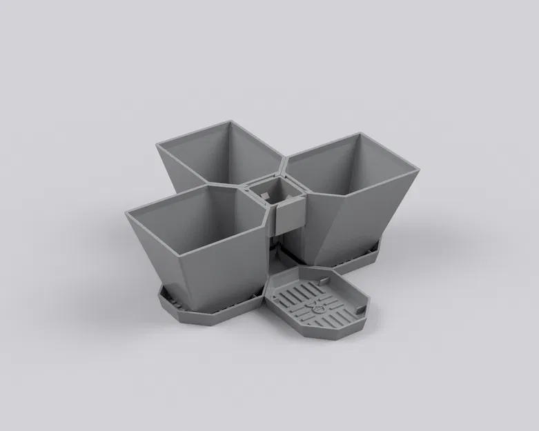 Chậu Trồng Cây Dạng Đứng Xếp Tầng (Vertical Stackable Planter) - Image 13