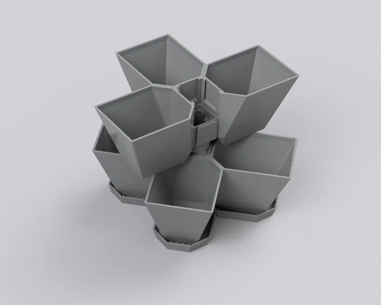 Chậu Trồng Cây Dạng Đứng Xếp Tầng (Vertical Stackable Planter) - Image 16