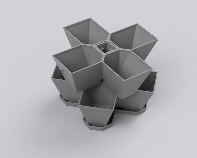 Chậu Trồng Cây Dạng Đứng Xếp Tầng (Vertical Stackable Planter) - Image 17