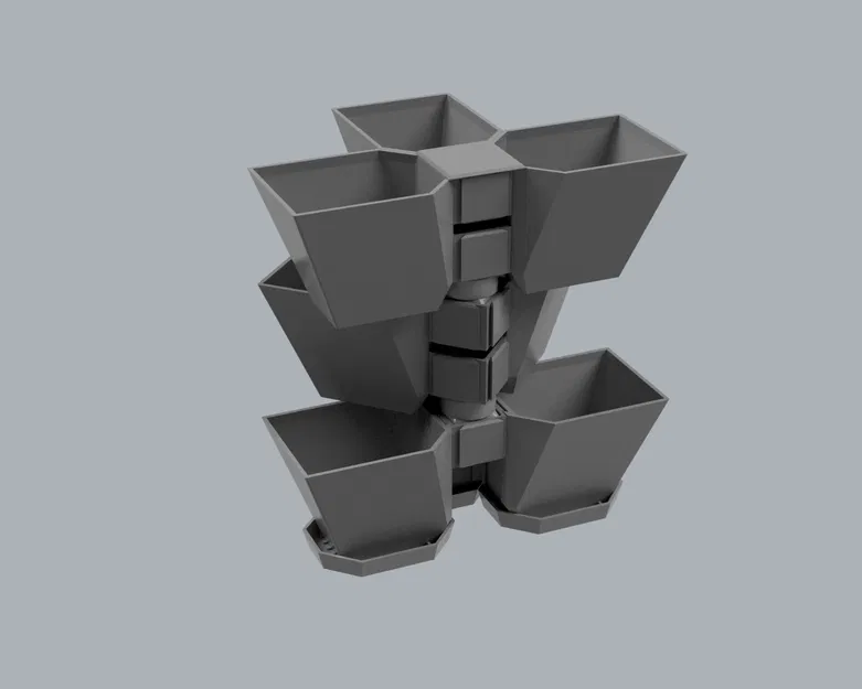 Chậu Trồng Cây Dạng Đứng Xếp Tầng (Vertical Stackable Planter) - Image 19