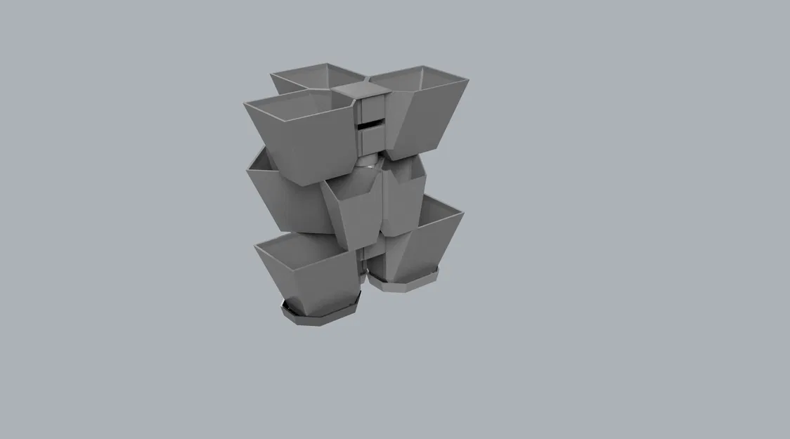 Chậu Trồng Cây Dạng Đứng Xếp Tầng (Vertical Stackable Planter) - Image 20