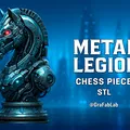 Metal Legion “Knight” - quân cờ Kỵ sĩ - Thumbnail 1