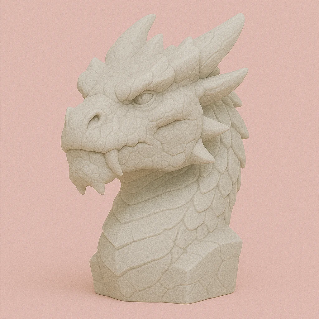 Đầu Rồng Đất (Earth Dragon) — File .3mf In 3D Miễn Phí 1