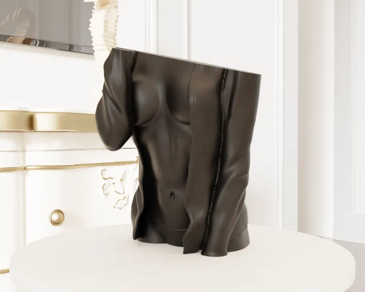 File STL Người Phụ Nữ Mở Áo Gợi Cảm – Tư Thế Cuốn Hút, Mẫu 3D In Được - Image 1