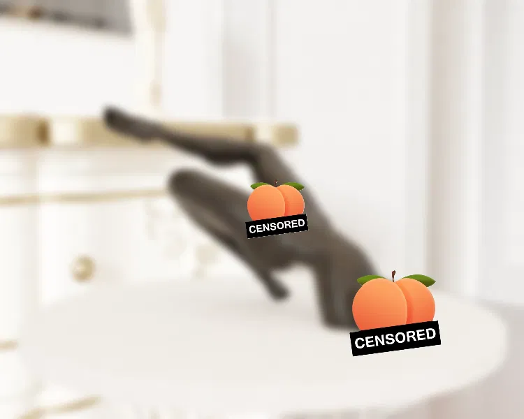 Tượng Nude Nữ Lộn Ngược – Dáng Vươn Duỗi - Image 1