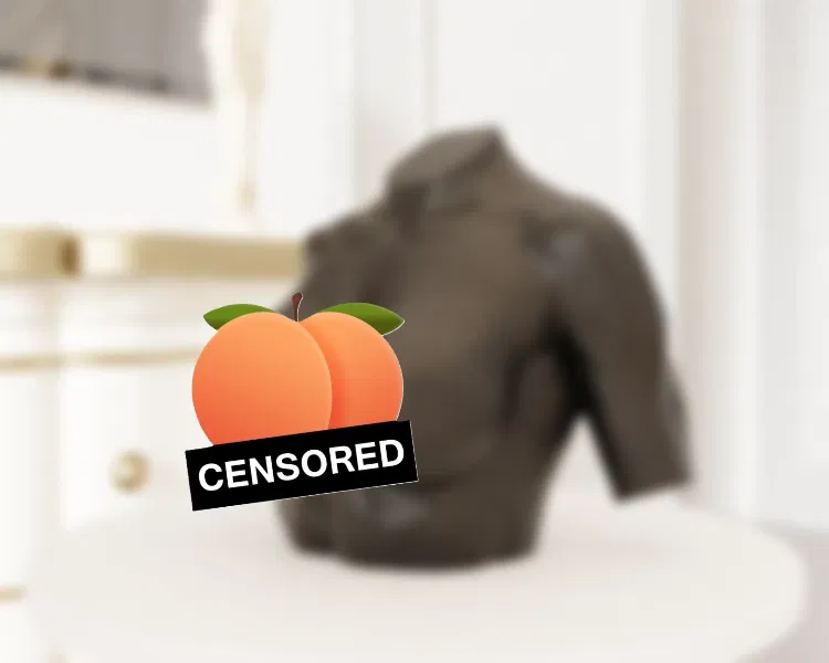 File STL thân trên nữ cơ bắp nude – Mẫu 3D in được vóc dáng athletic - Image 1