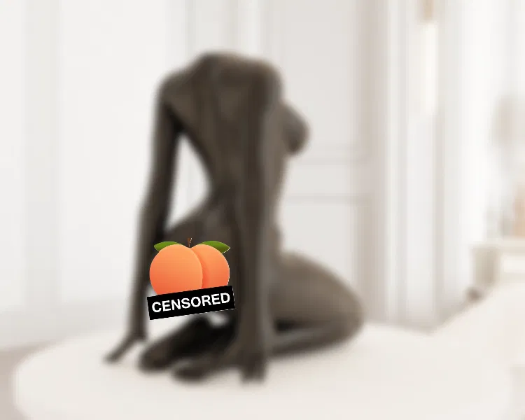 Tượng Nữ Ngồi Gợi Cảm Thanh Lịch – Elegant Sexy Body Female Figure - Image 1