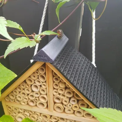Mái Insektenhotel (Insect hotel) có ngói và đầu hồi