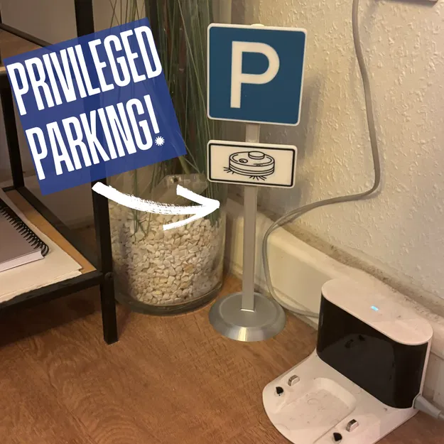 Bảng đậu xe “Robot Vacuum Only” (đa màu thủ công/tự động) cho Roborock/Roomba/Ecovacs - Image 1