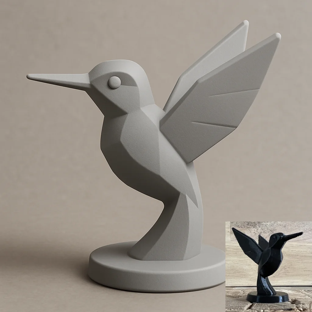 Tượng Trừu Tượng Chim Ruồi (Hummingbird Abstract Sculpture) 1