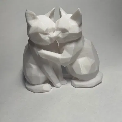 LOVE CATS LOW POLY