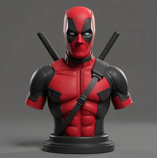 Bust Deadpool chân thực (Deadpool bust) - Image 1