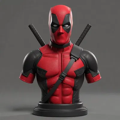 Bust Deadpool chân thực (Deadpool bust)