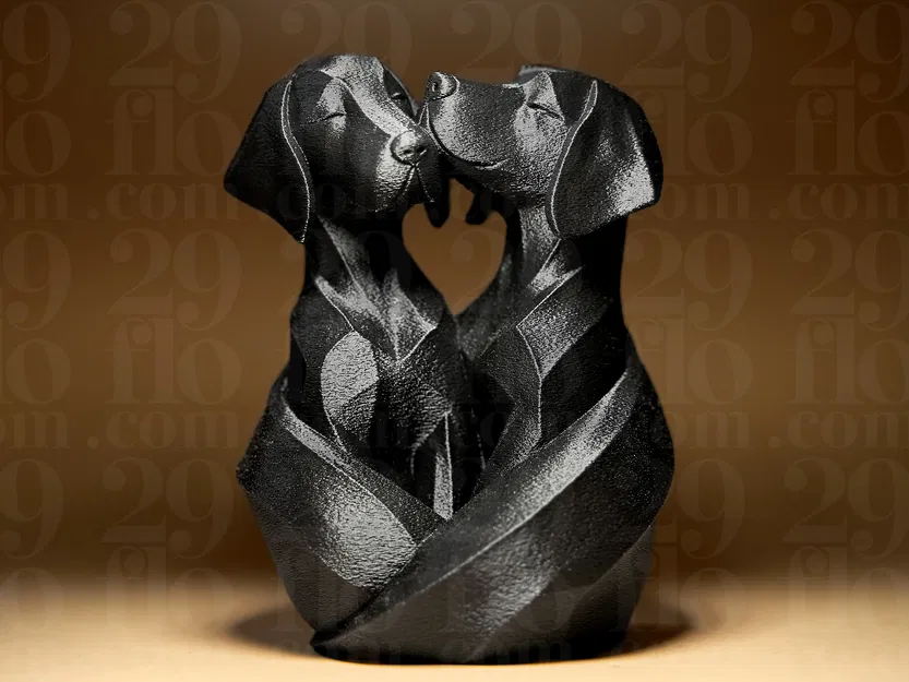 Hai Chú Labrador Đang Yêu (Two Labradors in Love) - Image 1