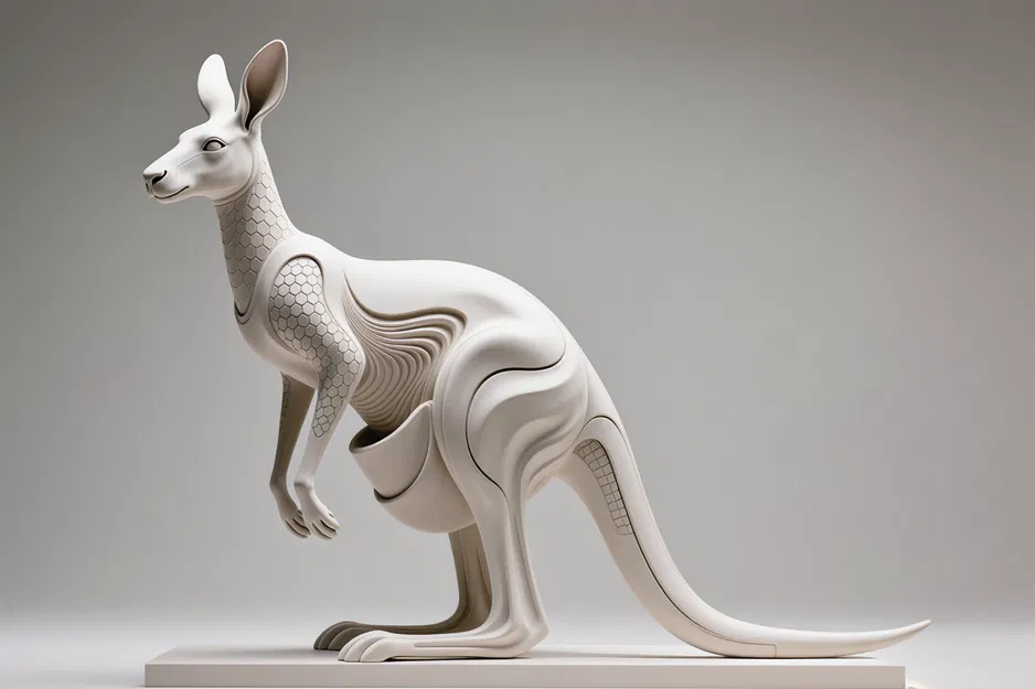 Tượng Känguru, Hexa Sculpture - Image 1