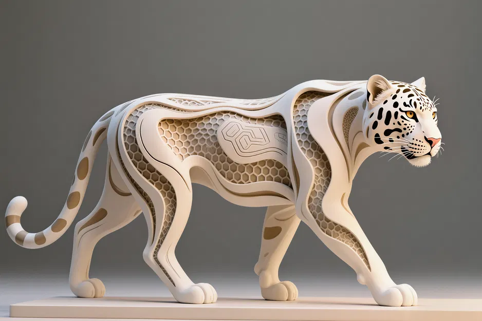 Tượng Báo, Điêu khắc Hexa - Image 1