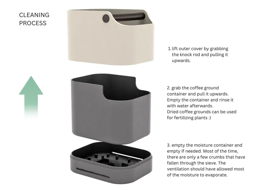 Knockbox gõ bã cà phê cho portafilter V2 (Espresso) | Abklopfbehälter V2 - Image 3