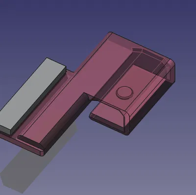 Nozzle wiper gài (snap-on) cho Flashforge AD5M (dùng silicone wiper Bambu Lab A1)