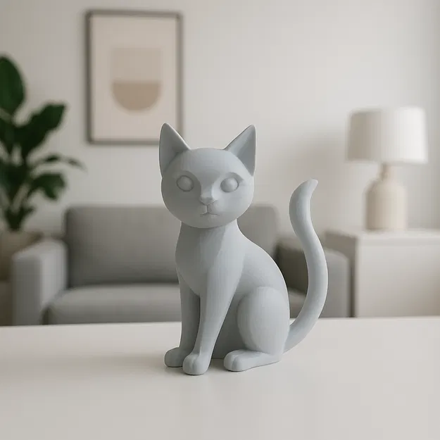 Little Cat – Tượng mèo tối giản hiện đại - Image 1