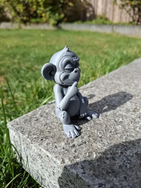 Cheeky Thinking Monkey – Khỉ Suy Tư Tinh Nghịch - Image 2