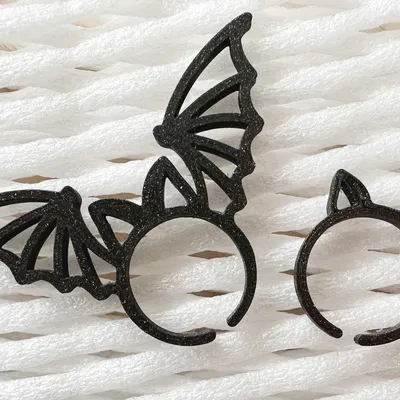 Nhẫn Halloween hình Dơi & Mèo