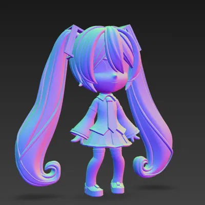 Mẫu 3D Hatsune Miku