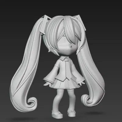 Mẫu 3D Hatsune Miku