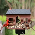 Máng ăn chim nhà gỗ Log Cabin Birder, in không cần support - Thumbnail 1