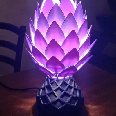 Đèn trang trí hình hoa (Lamp with floral shape)