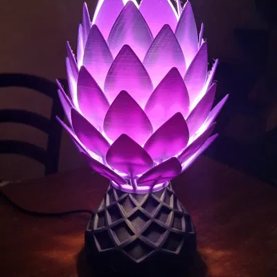 Đèn trang trí hình hoa (Lamp with floral shape)