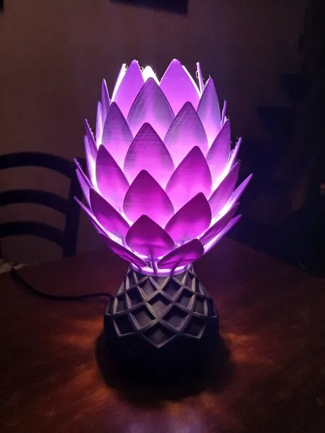 Đèn trang trí hình hoa (Lamp with floral shape) - Image 4