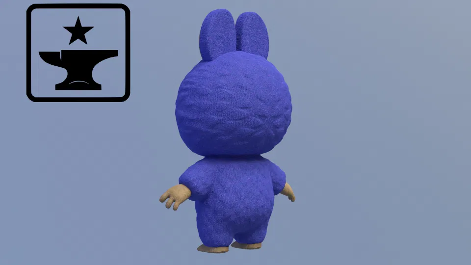 Labubu — figurine texture lông | 1 part | không cần sơn - Image 2