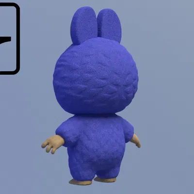 Labubu — figurine texture lông | 1 part | không cần sơn