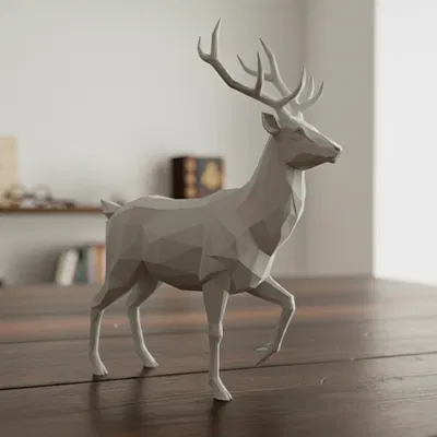 Patronum Harry Potter Ciervo (Hươu Lowpoly)