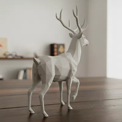 Patronum Harry Potter Ciervo (Hươu Lowpoly)