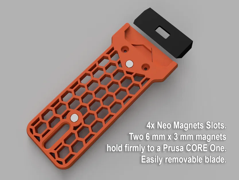 Dao cạo mặt bàn in nam châm: Spatula Magnetic Ultimate kèm lưỡi in được - Image 2