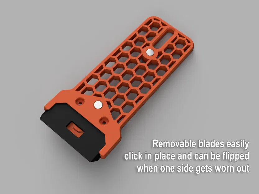 Dao cạo mặt bàn in nam châm: Spatula Magnetic Ultimate kèm lưỡi in được - Image 3