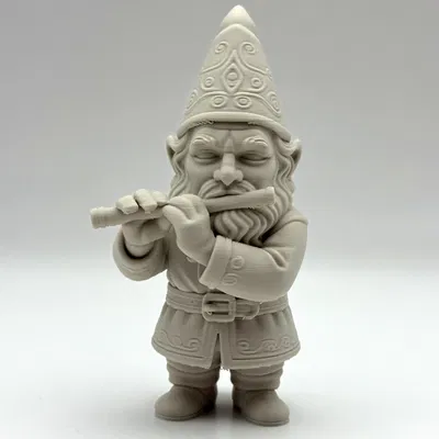 Flute Garden Gnome – Tượng gnome thổi sáo trang trí sân vườn